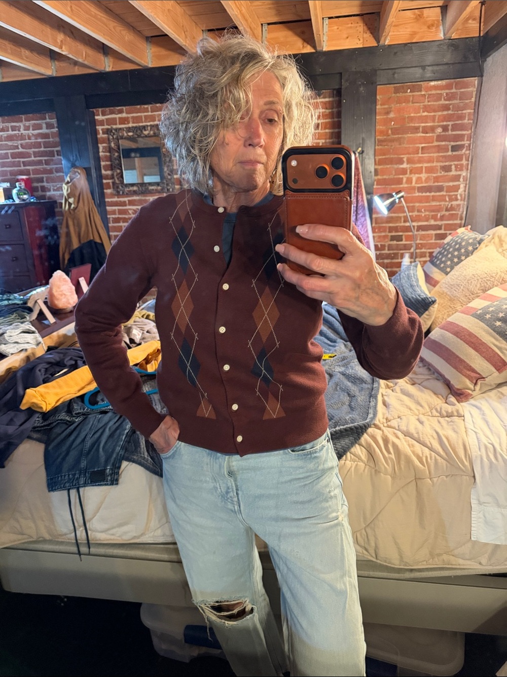 Dockers Button-Up Sweater Cardigan